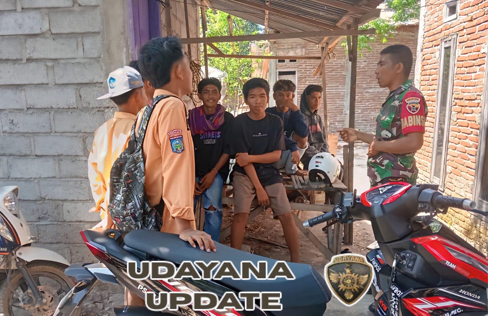 Koramil 1614-03/Hu’u Dorong Generasi Muda Taat Aturan dan Rajin Belajar