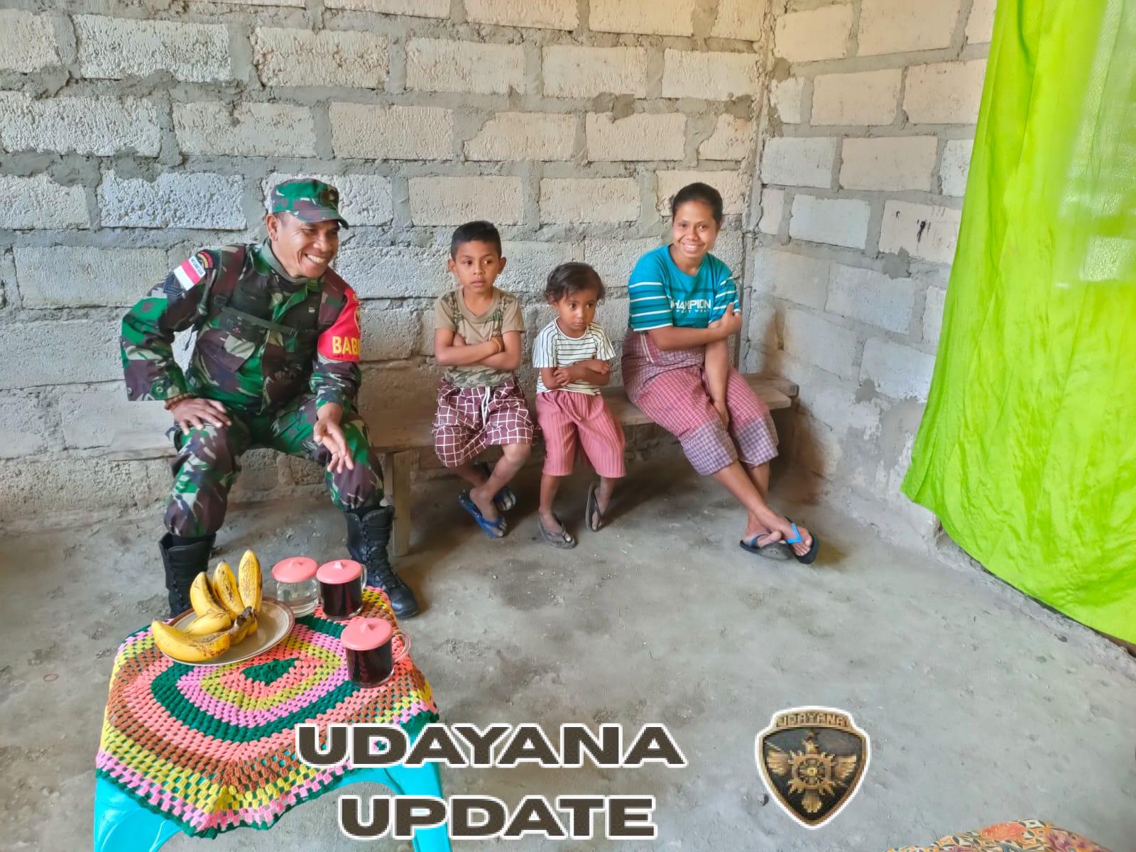 Himbau Jaga Kesehatan, Babinsa Kodim 1621 TTS Komsos Bersama Warga Binaan Di Desa Tupan