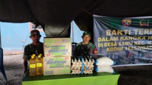 Respons Cepat Dandim 1625/Ngada Bantuan Sosial Disalurkan untuk Korban Banjir di Sawu