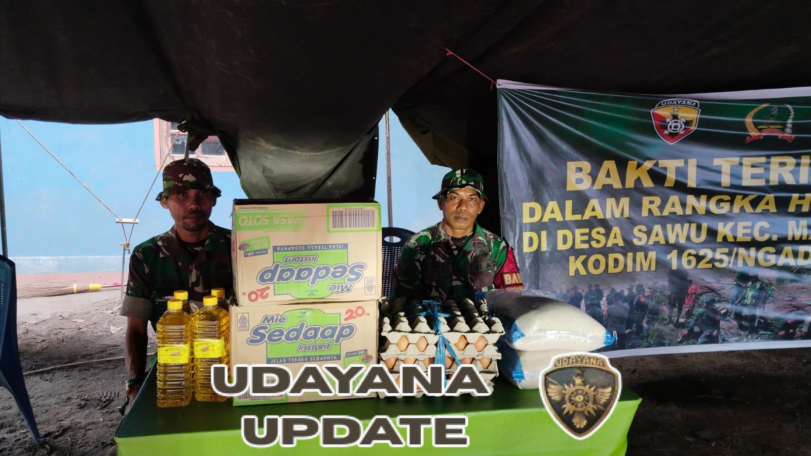 Respons Cepat Dandim 1625/Ngada Bantuan Sosial Disalurkan untuk Korban Banjir di Sawu