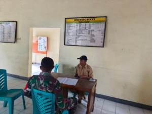 Babinsa Koramil 1602-02/Wolowaru Perkuat Kemanunggalan TNI-Rakyat Lewat Puldata Ter dan Pamwil