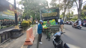 Kodim 1611/Badung Gelar Gerakan Pangan Murah, Wujud Kepedulian TNI di HUT ke-80