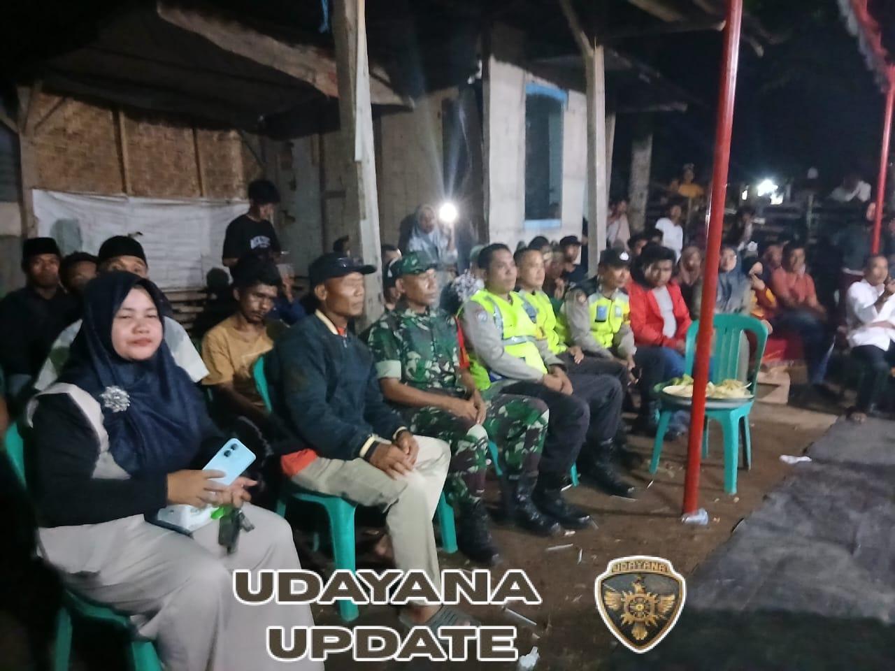Babinsa Koramil 1628-01/Taliwang Amankan Kegiatan Hajatan Warga di Kelurahan Kuang