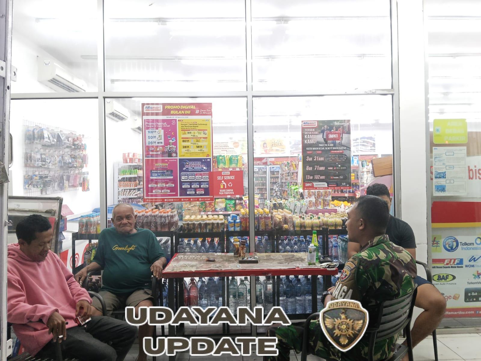 Babinsa Koramil 1628-05/Jereweh Laksanakan Patroli Malam Jaga Kamtibmas