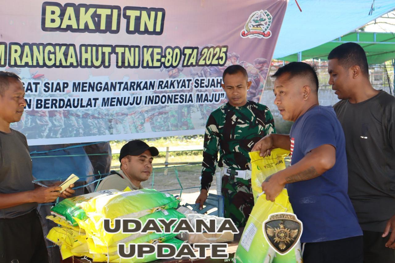Kodim 1622/Alor Rayakan HUT TNI ke-80 Lewat Pasar Murah untuk Warga