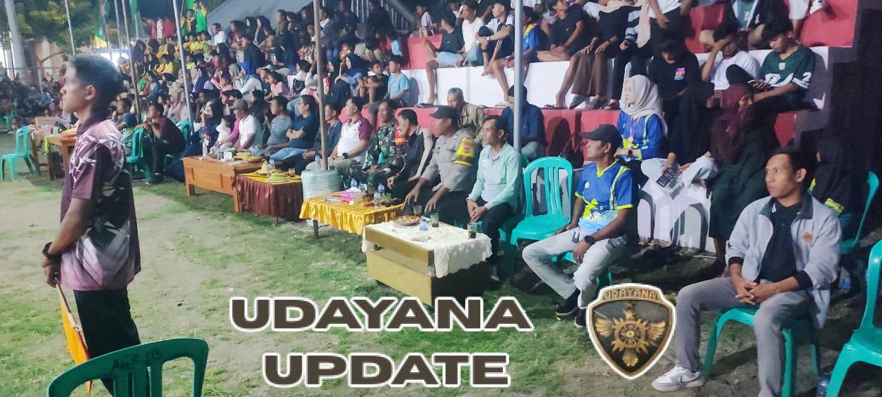 Babinsa Desa Kelanir Hadiri Pembukaan Open Turnamen Bola Volly Kades Cup II Tahun 2025