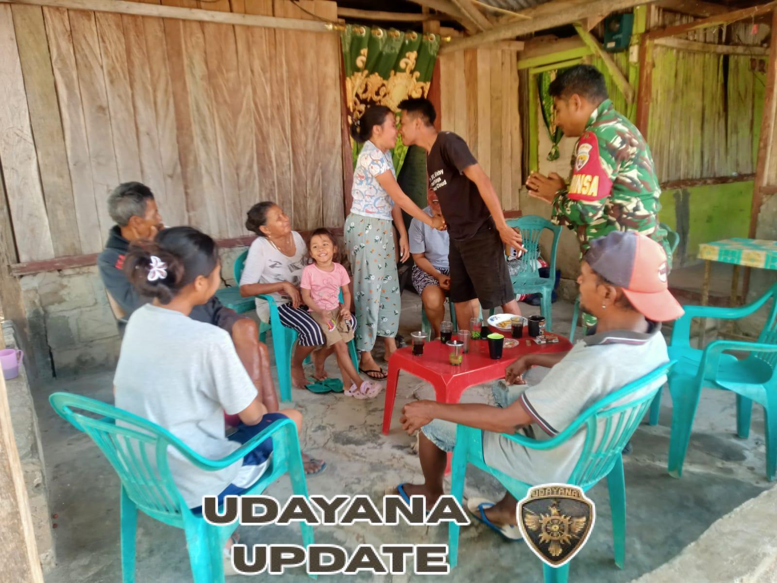 Mediasi Damai di Rote Barat Daya, Babinsa Tegaskan Pentingnya Kerukunan Keluarga