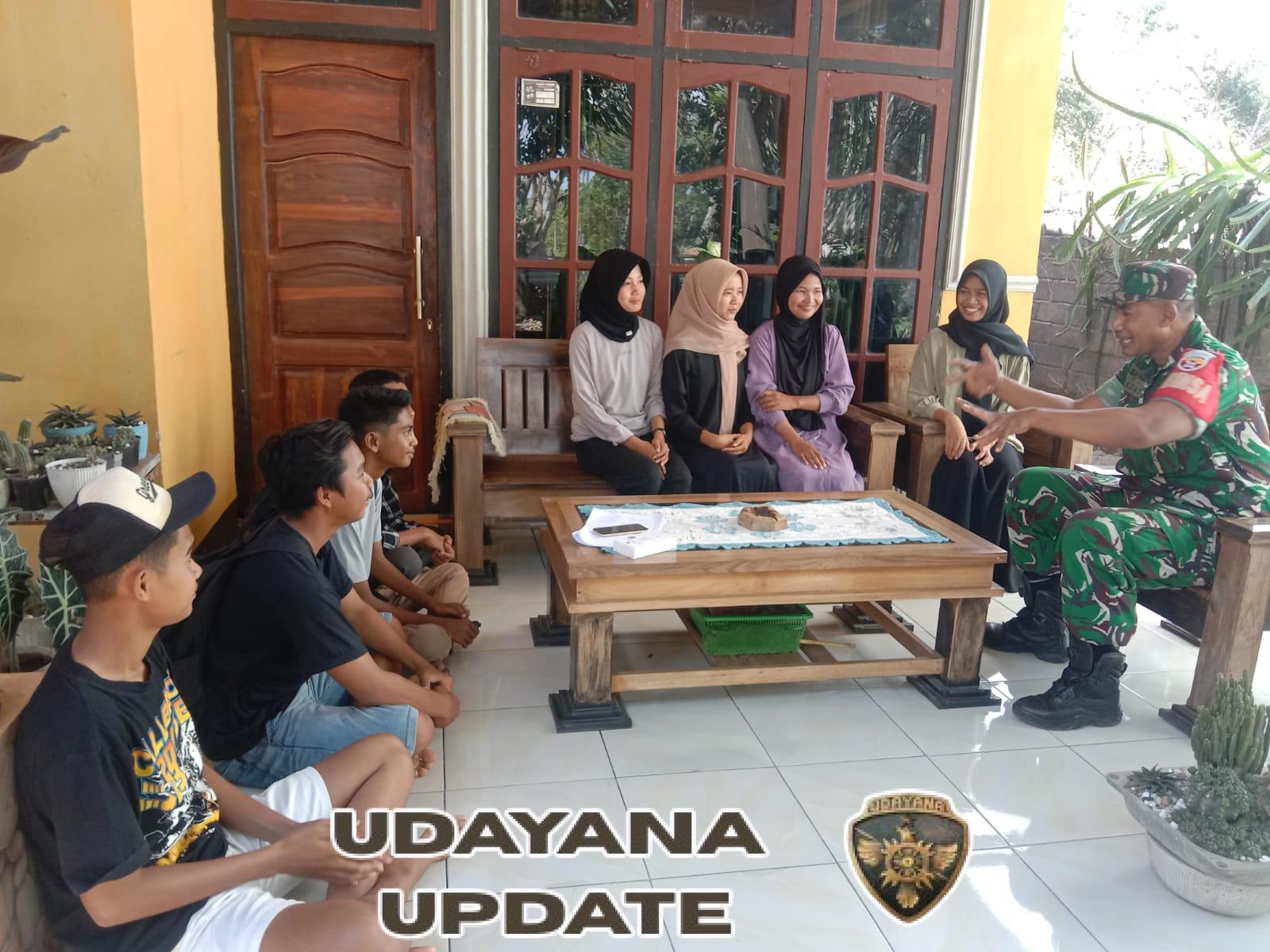 Babinsa Kempo Motivasi Generasi Muda di Dusun Kalate