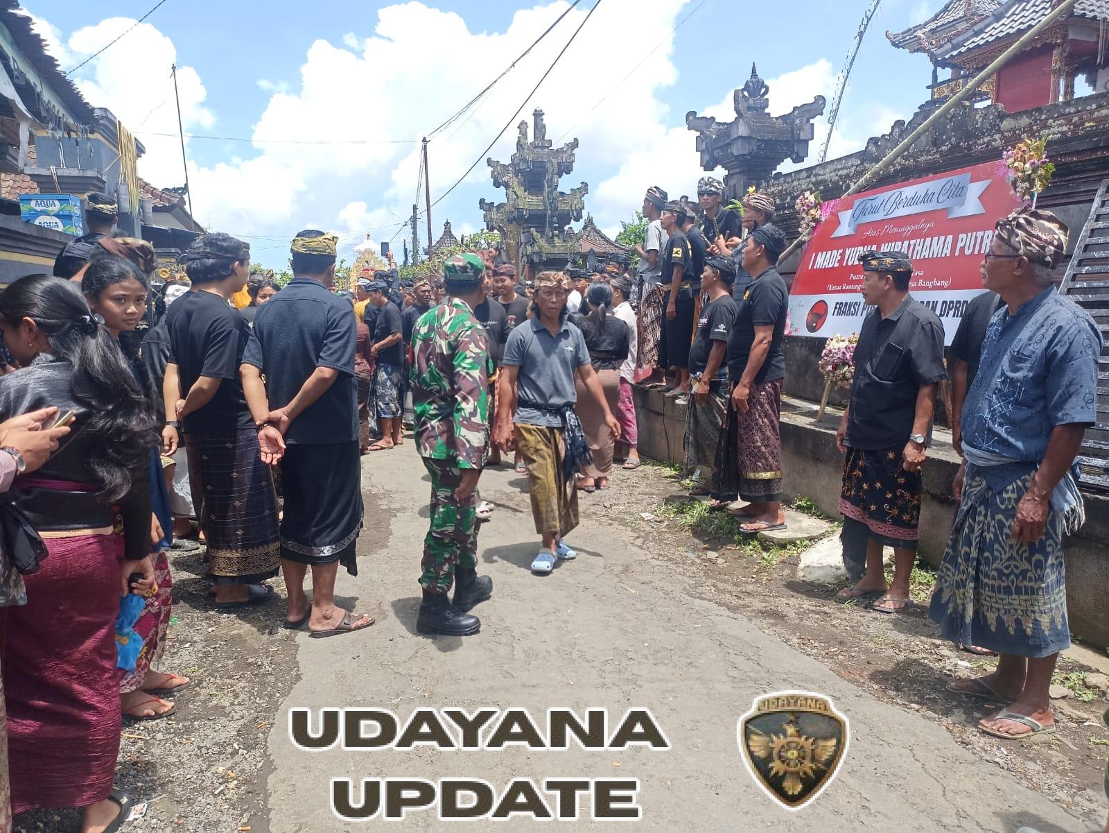 Sinergi TNI–Polri dan Pecalang Wujudkan Keamanan dan Ketertiban pada Upacara Ngaben