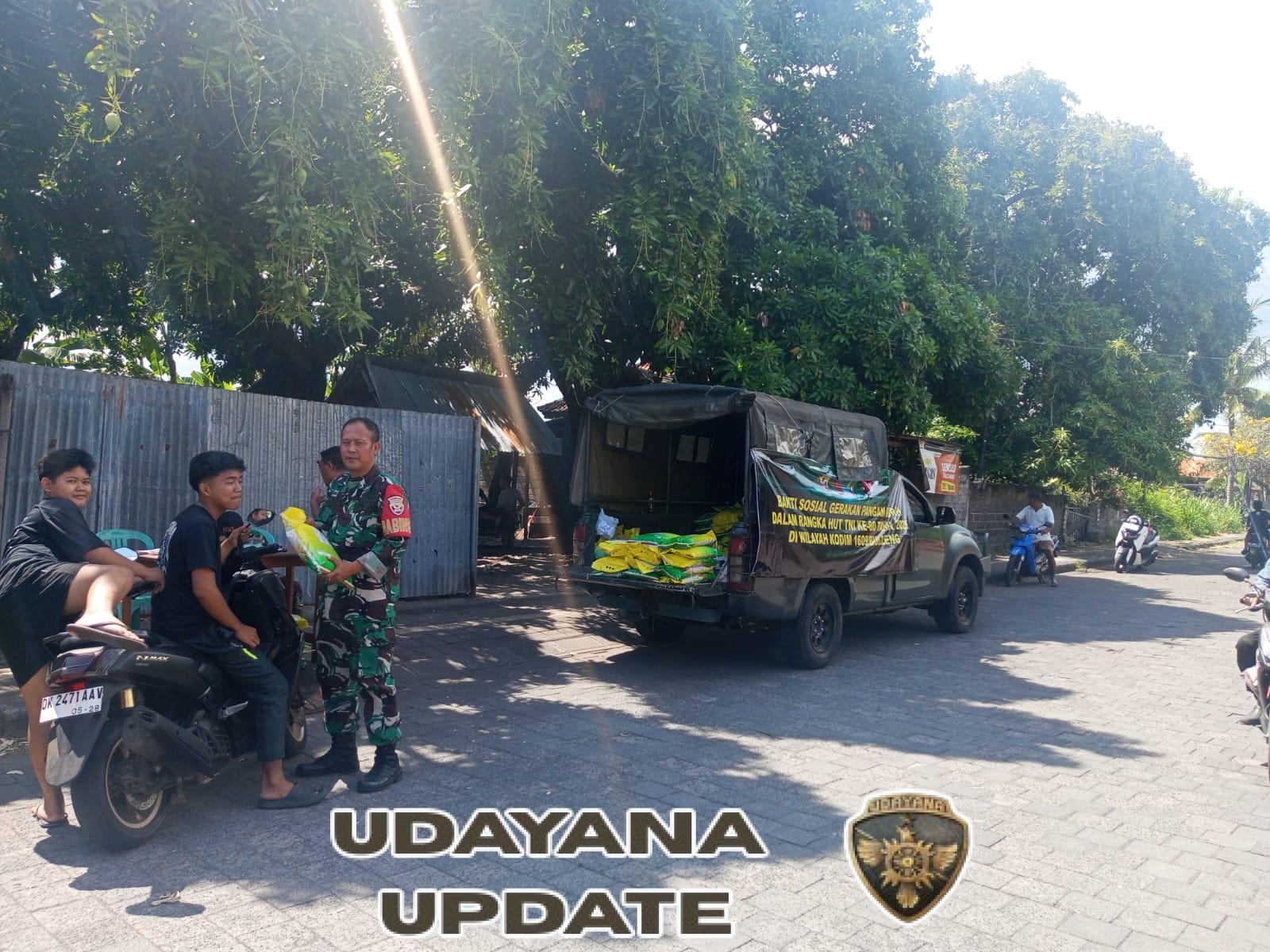 Bhakti Sosial Gerakan Pangan Murah Warnai Peringatan HUT TNI ke-80 di Desa Pengastulan