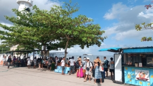 Pastikan Keamanan Di Pelabuhan, Aparat Gabungan Di Nusa Penida Bersinergi Lakukan Patroli