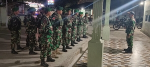 Danramil 02/Camplong Pimpin Apel Pengecekan Patroli Malam Bersama