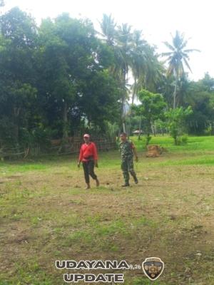 Babinsa Kelurahan Sampir Dampingi Kegiatan Register dan Vaksinasi Ternak Tahun 2025