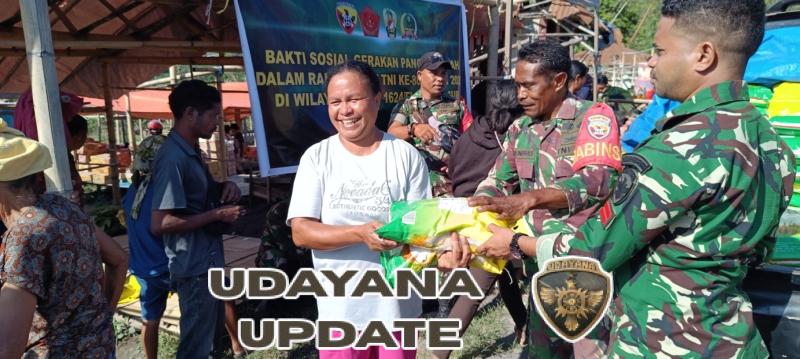 Koramil 1624-06/Wulanggitang Gelar Gerakan Pangan Murah Sambut HUT TNI ke-80