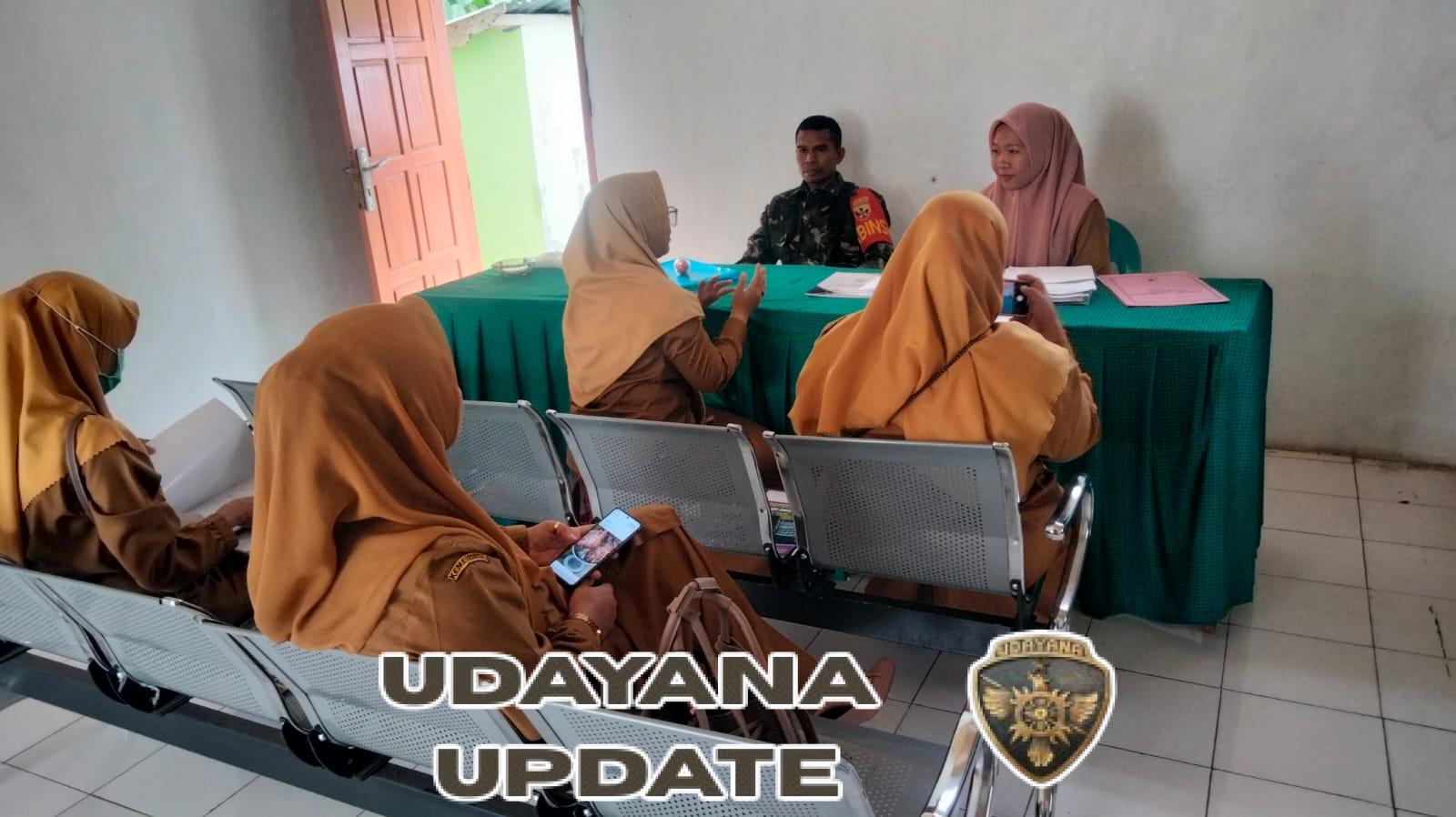 Babinsa Desa Lalarliang Perkuat Sinergi dengan Aparat Desa dan Dinas Kearsipan KSB