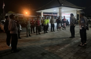 Patroli Gabungan TNI-Polri dan Pecalang Jaga Kamtibmas di Wilayah Kecamatan Susut