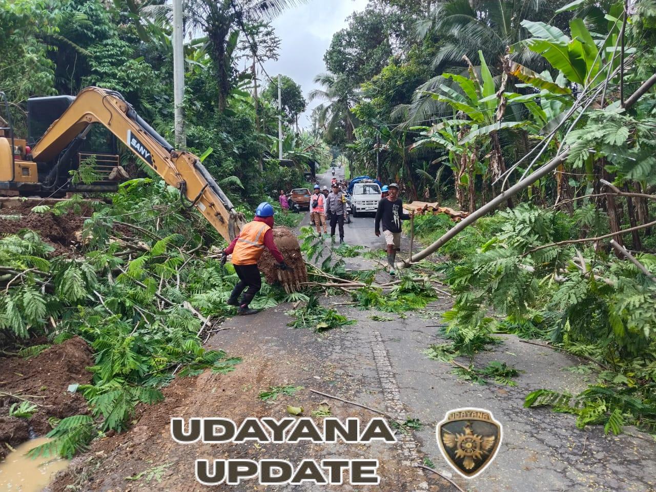 Babinsa Kenderan Sigap Evakuasi Pohon Tumbang, Arus Listrik dan Jalan Raya Kembali Normal