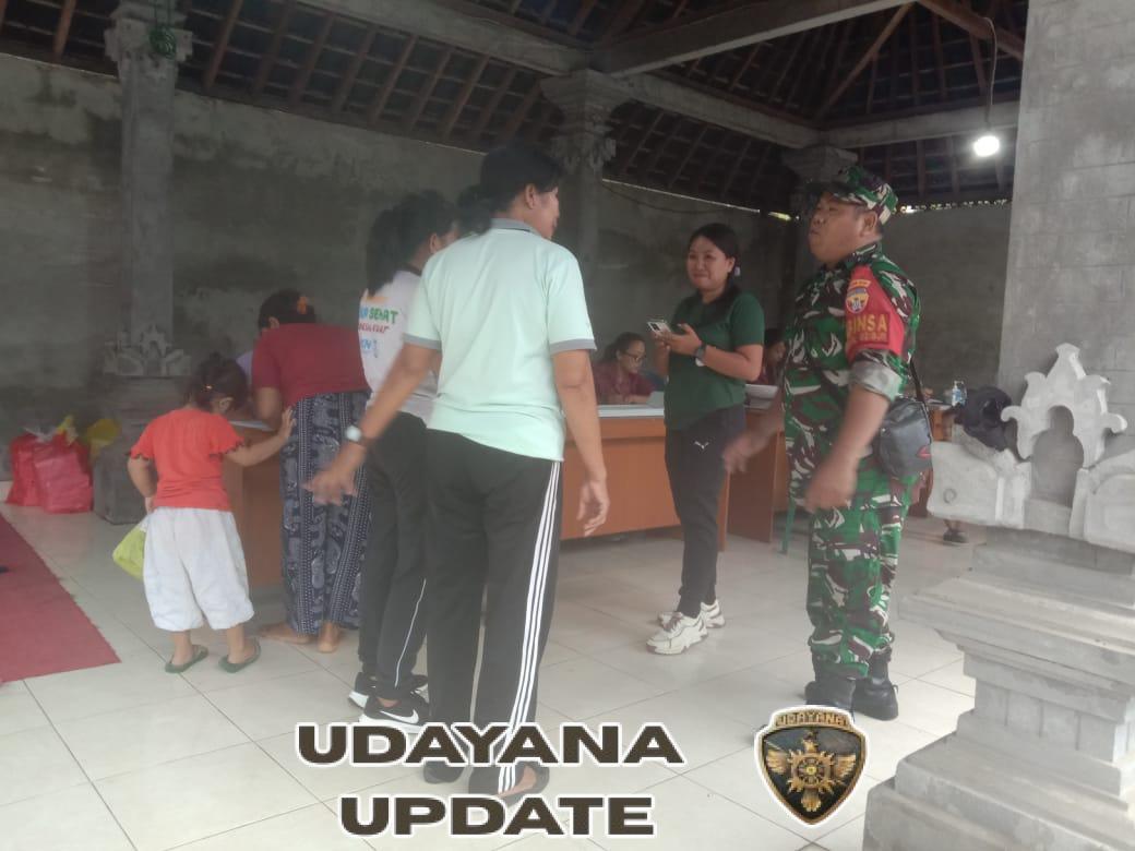 Peduli Kesehatan Masyarakat, Babinsa Getakan Aktif Damping Posyandu