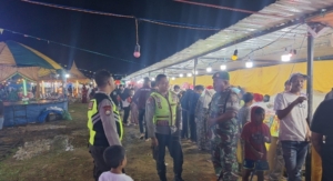 Babinsa Koramil 1628-03/Seteluk Aktif Laksanakan Patroli Malam Bersama Polsek Jaga Keamanan Wilayah