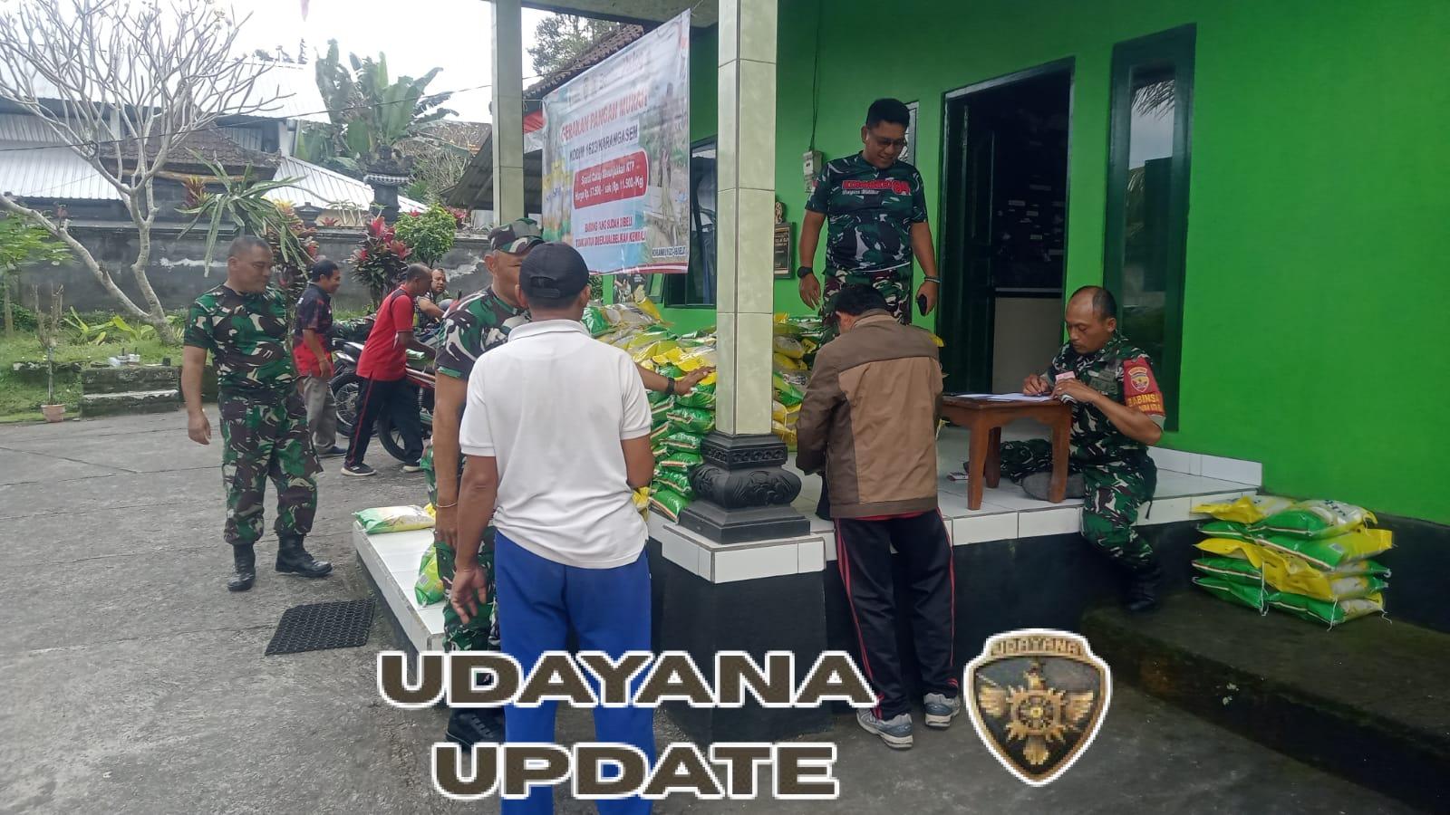 Jelang HUT TNI ke-80, Babinsa Koramil 1623-06/Selat salurkan beras SPHP.