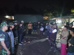 Patroli Gabungan TNI, Polri, Linmas, dan Pecalang Jaga Kamtibmas di Kecamatan Mengwi