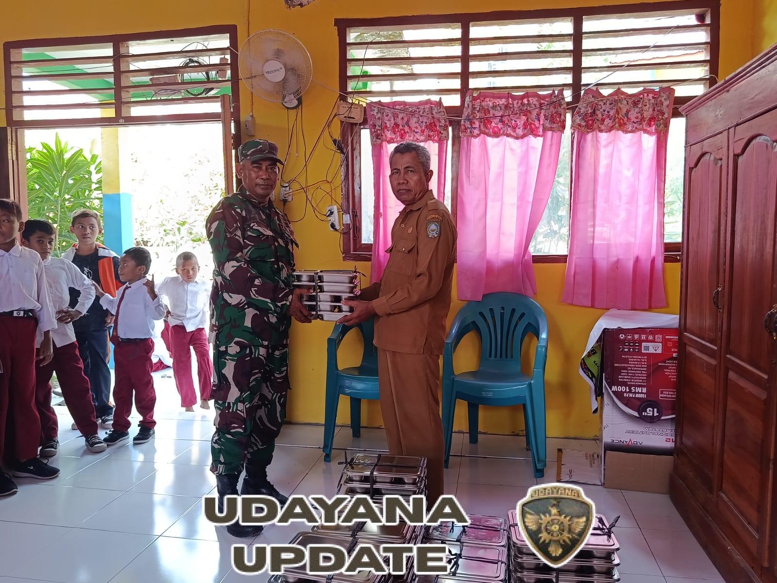3.848 Siswa Kecamatan Madapangga Terima Makanan Bergizi dengan Pendampingan TNI
