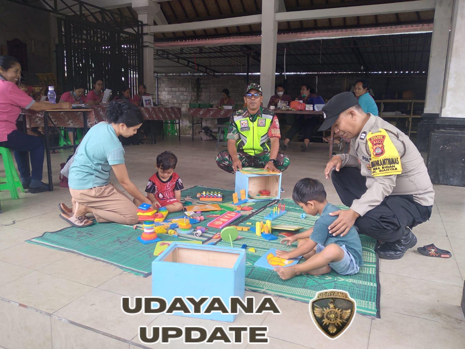 Wujud Kepedulian Babinsa, Pantau Tumbuh Kembang Balita Lewat Posyandu Rutin