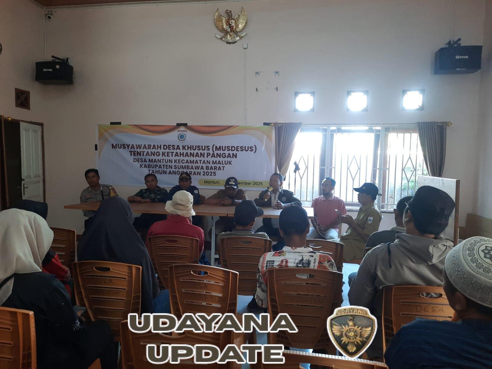 Babinsa Desa Mantun Aktif Dampingi Musdesus Ketahanan Pangan, Wujud Nyata Dukungan TNI untuk Kesejahteraan Rakyat