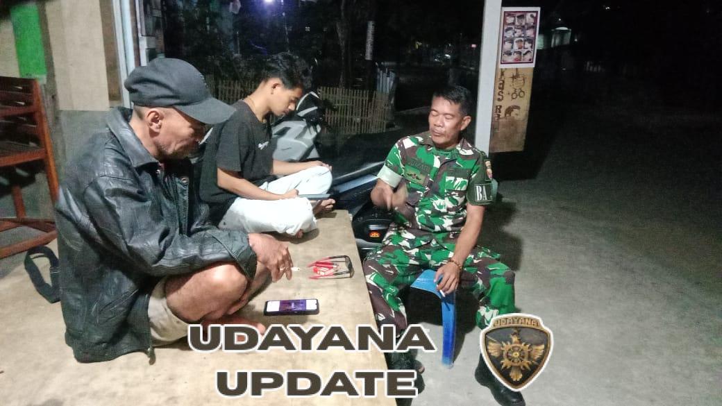 Babinsa Koramil 1628-04/Poto Tano Laksanakan Patroli Malam Jaga Keamanan Wilayah