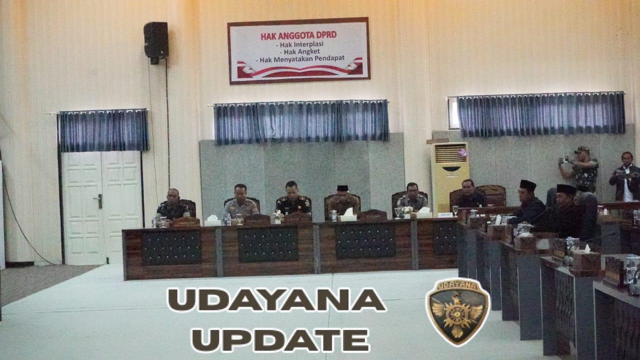 Dandim 1628/Sumbawa Barat Hadiri Rapat Paripurna DPRD Penyampaian Pandangan Umum Fraksi-Fraksi Atas Nota Keuangan Raperda APBD 2026