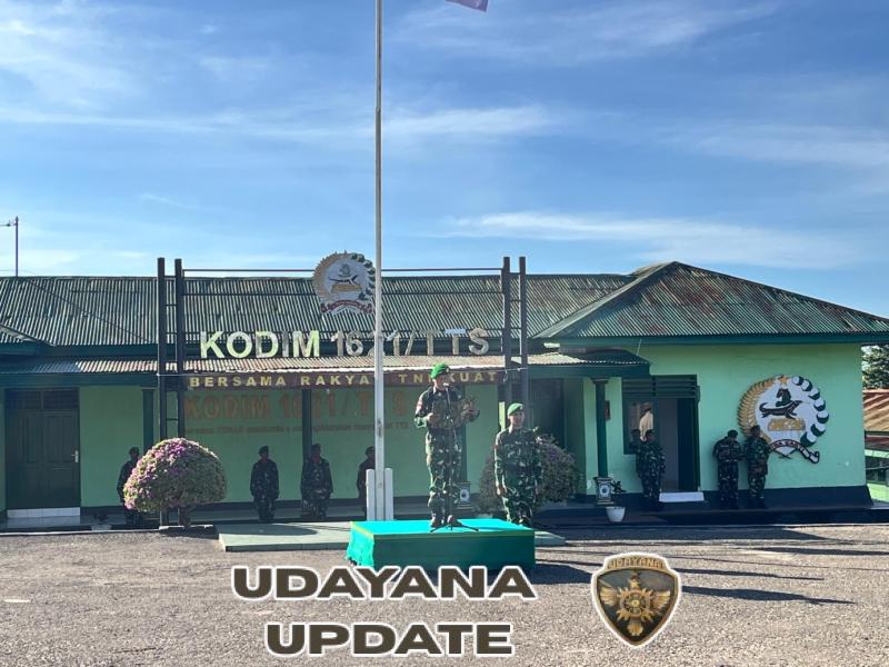 Kasdim 1621/TTS, Bacakan Amanat Pangdam IX Udayana Pada Saat Upacara 17-an