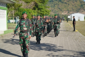 Personel Kodim 1628/KSB Gelar Latihan PBB Usai Upacara Bendera