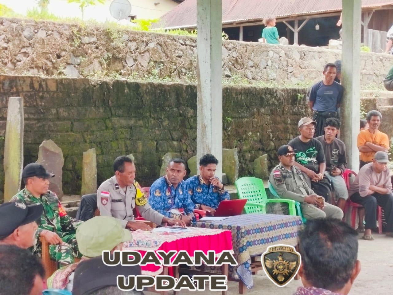 Babinsa Bajawa Utara Dampingi Mediasi Permasalahan Ngadhu Menge di Desa Inelika