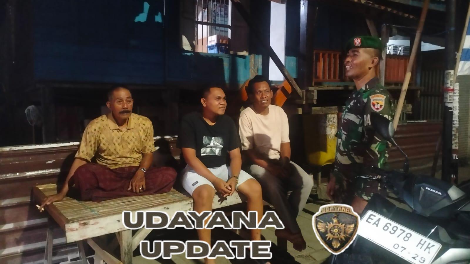 Babinsa Koramil 1628-01/Taliwang Gelar Patroli Malam Jaga Kamtibmas