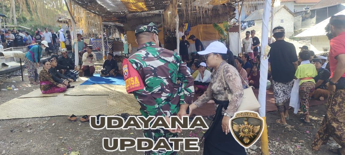 Babinsa Kutampi Bersinergi Atensi Kunjungan Bupati Klungkung