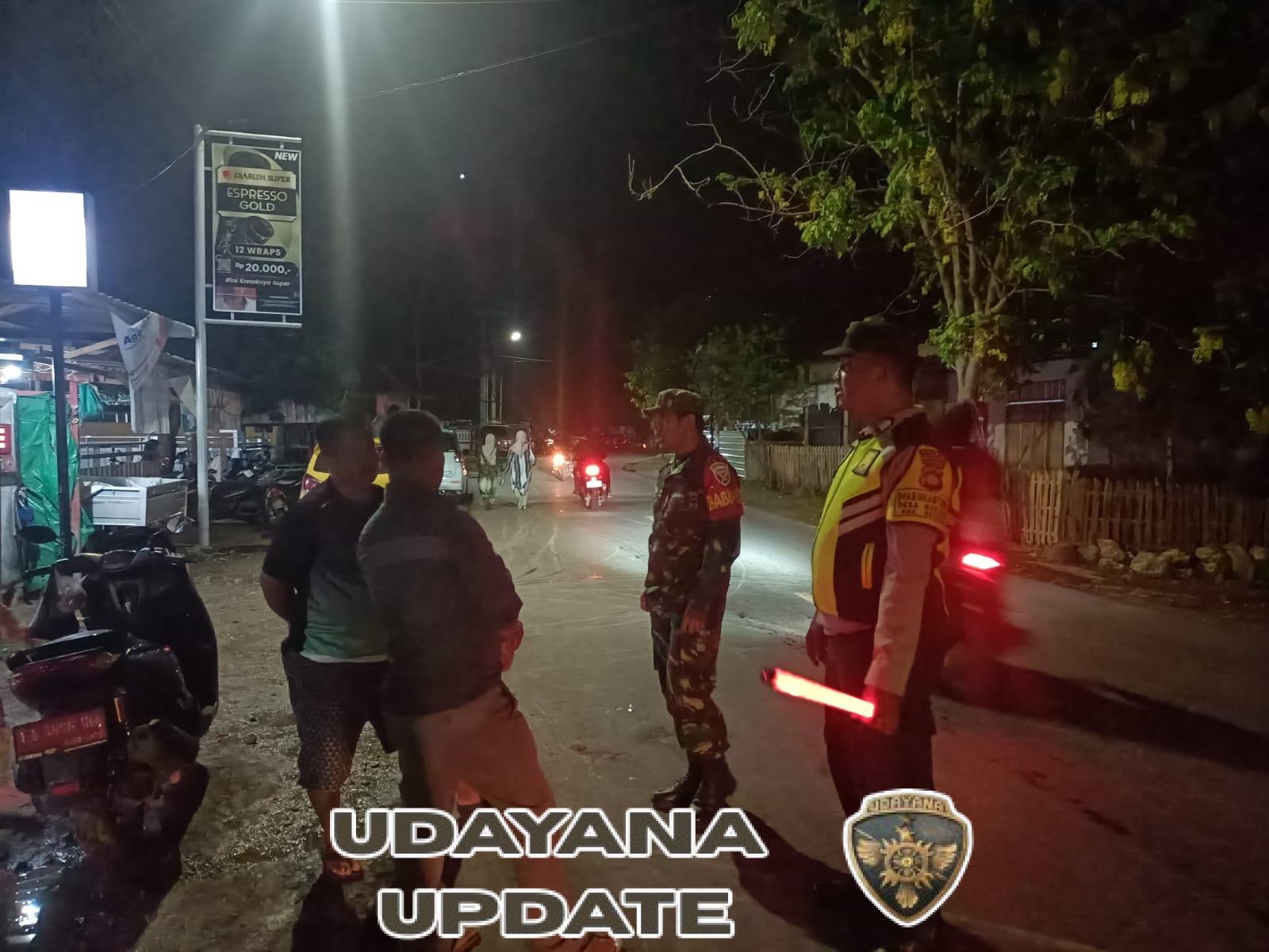 Babinsa Koramil 1628-03/Seteluk Amankan Jalannya Acara Barodak di Desa Meraran