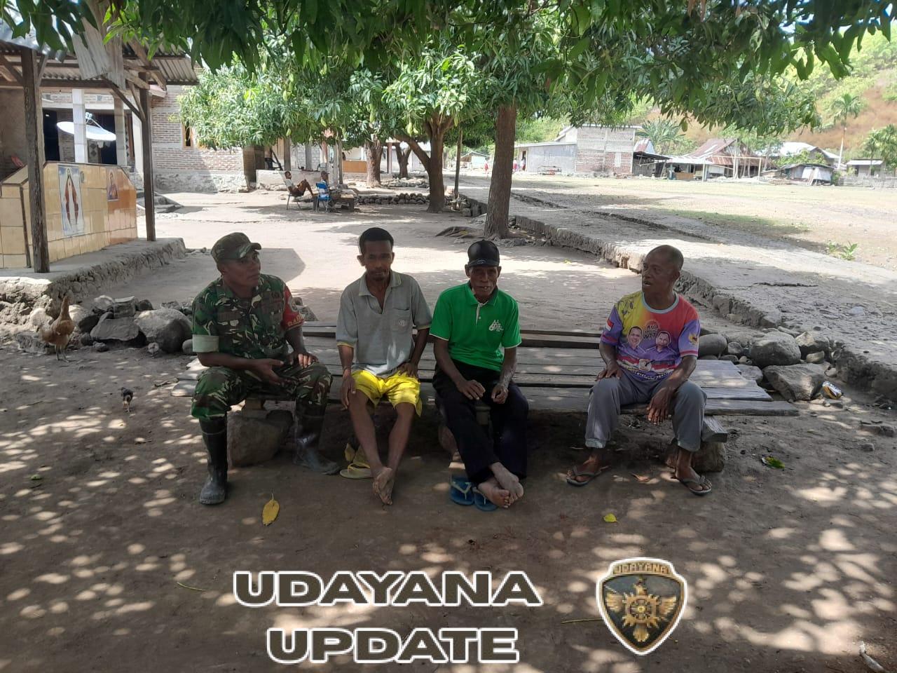 Babinsa Maurole Tingkatkan Komsos, Ciptakan Rasa Aman di Desa Ndondo