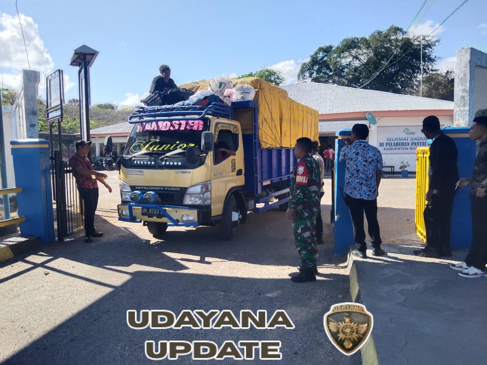 KMP Garda Maritim 3 Bertolak ke Kupang, Babinsa Pantai Baru Lakukan Monitoring