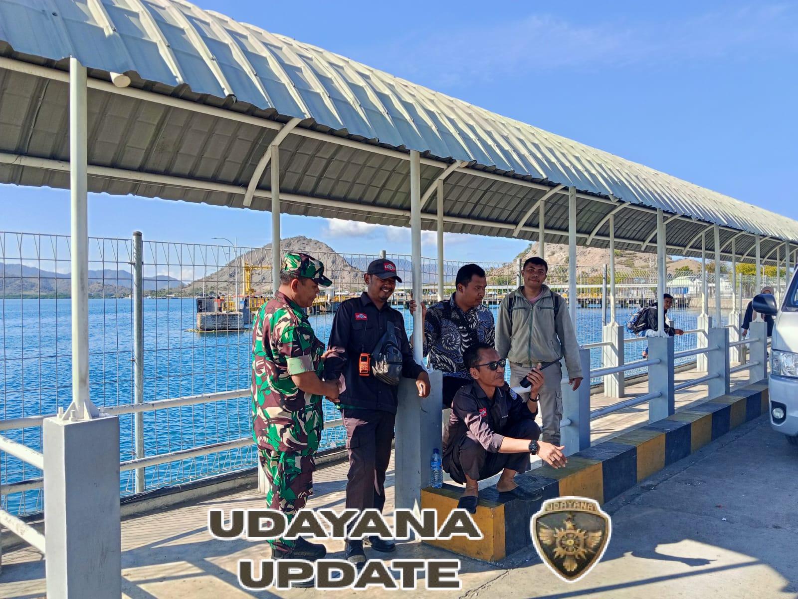 Babinsa Kokarlian Laksanakan Pengamanan di Pelabuhan Penyeberangan Poto Tano