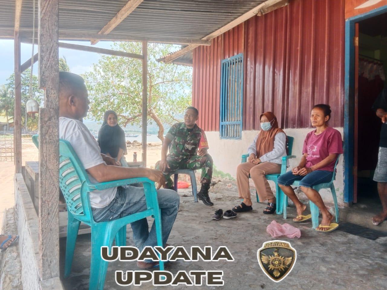 Babinsa Koramil 1602-01/Ende Aktif Laksanakan Komsos dan Monitoring di Desa Kebirangga