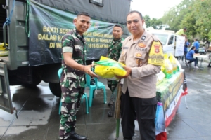 HUT ke-80 TNI, Kodim Gianyar Wujudkan Kepedulian Lewat Gerakan Pangan Murah