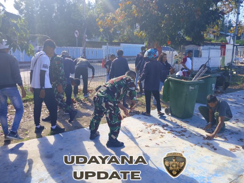 Babinsa Batutua Bersama Warga Gelar Baksos Jelang HUT TNI ke-80