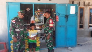 Koramil 1627-02/Pantai Baru Bantu Stabilkan Harga Pangan Lewat Program Beras Murah