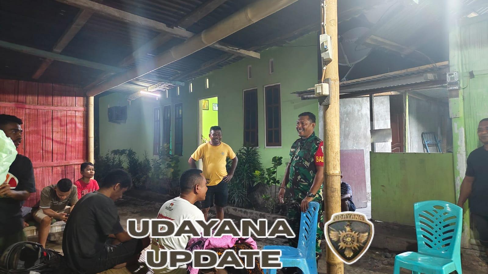 Babinsa Aesesa Laksanakan Patroli Siskamling di Kelurahan Danga