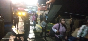 Babinsa Pantai Baru Amankan Kedatangan Kapal Garda Maritim 3