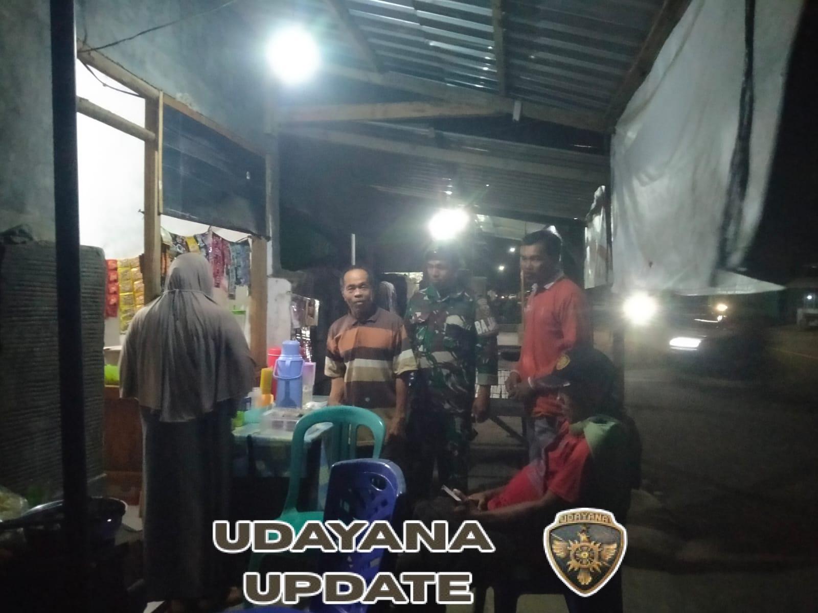 Babinsa Koramil 1628-05/Jereweh Gelar Patroli Malam Jaga Kondusifitas Wilayah