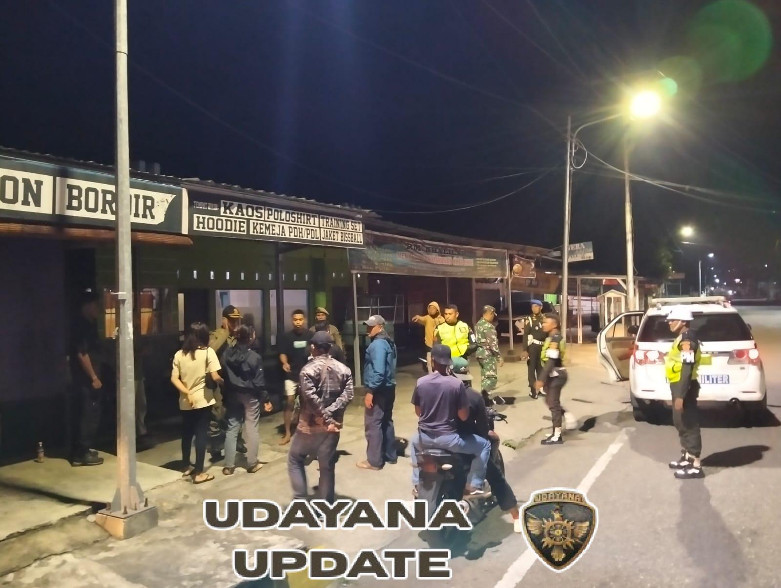 Kodim 1602/Ende Pimpin Operasi Gabungan Razia Tempat Hiburan Malam, Pastikan Wilayah Aman