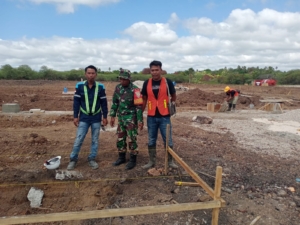 Kodim 1627/RN Amankan Pembangunan Kawasan Sentra Industri Garam Nasional di Rote Ndao