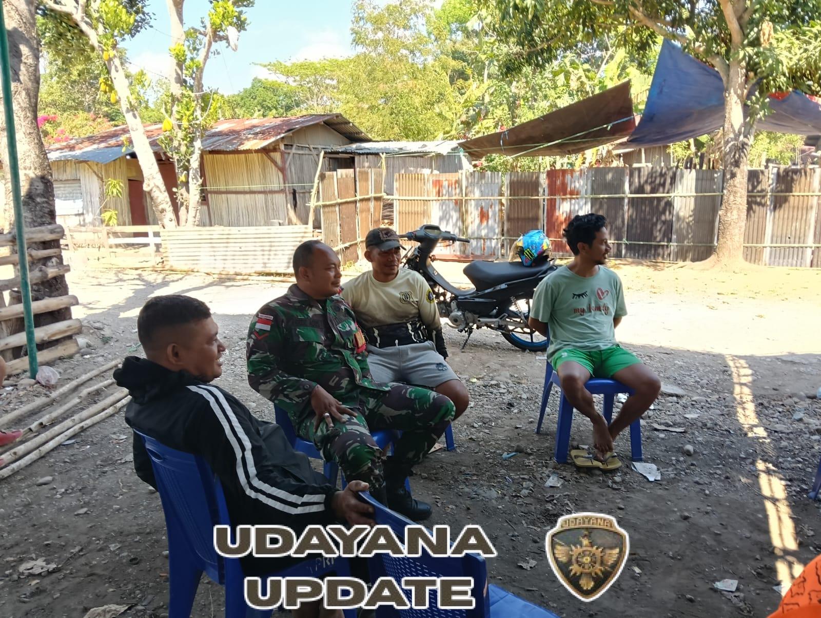 Wujudkan Lingkungan Yang Aman, Babinsa Komsos dan Himbau Pemuda Jaga Kamtibmas