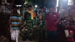 Koramil 1608-03/Sape Intensifkan Patroli Siskamling di Desa Sangia, Jaga Kondusivitas Wilayah